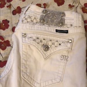 Miss Me boot cut white jeans size 30